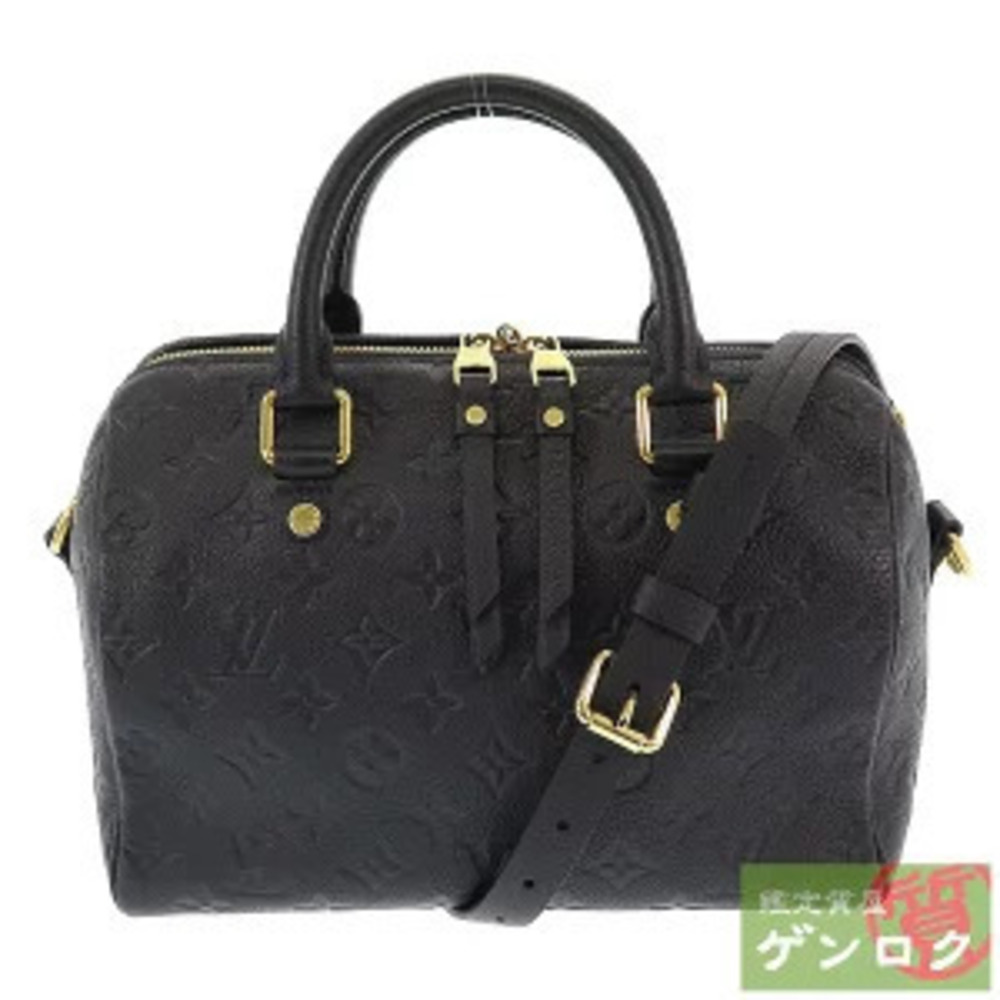 Louis Vuitton Empreinte Speedy Boston Bag Leather Black